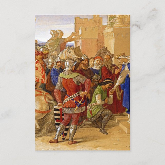 King Arthur and Knights of the Round Table Enclosure Card (Front)
