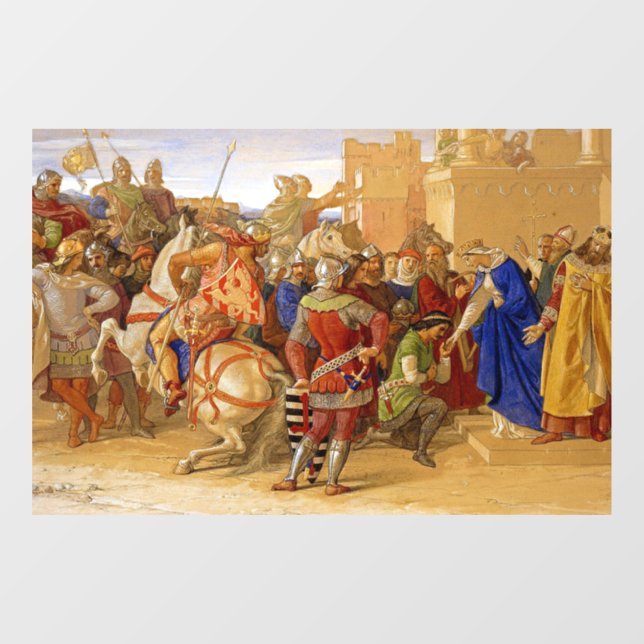 King Arthur and Knights of the Round Table Window Cling (Sheet)