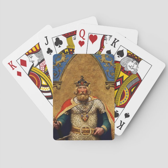 “King Arthur” by NC Wyeth Playing Cards (Back)
