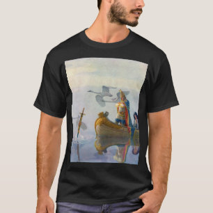 King Arthur & Excalibur, c. 1922 by N.C Wyeth T-Shirt