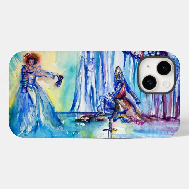 KING ARTHUR ,LADY OF THE LAKE AND EXCALIBUR Case-Mate iPhone CASE (Back (Horizontal))