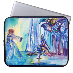 KING ARTHUR ,LADY OF THE LAKE AND EXCALIBUR LAPTOP SLEEVE