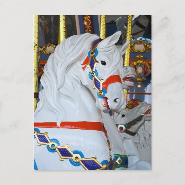 King Arthur's Carousel Horse Postcard (Front)