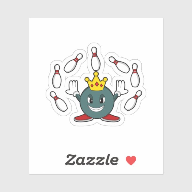 King at Bowling with Bowling pin (Sheet)
