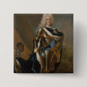King Augustus II of Poland, before 1730 2 Inch Square Button