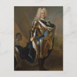 King Augustus II of Poland, before 1730 Postcard