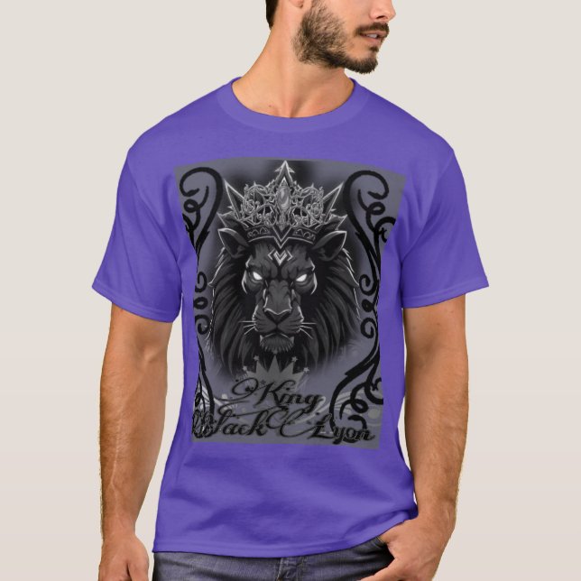 King black Lyon style with class T-Shirt (Front)