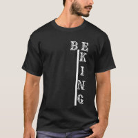 KING - Bold Royal Crown Line Black T-Shirt