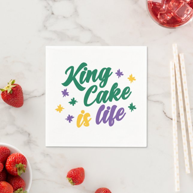King Cake is Life Napkin (Insitu)