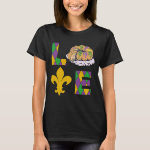 King Cake Love Mardi Gras Parade Shenanigans Carni T-Shirt