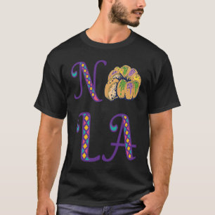 King Cake Mardi Gras New Orleans Parade Shenanigan T-Shirt