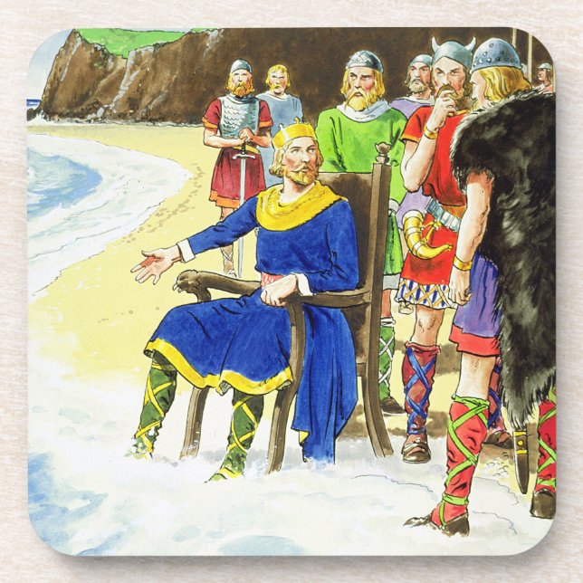 King Canute (c.995-1035) from 'Peeps into the Past Coaster (Front)