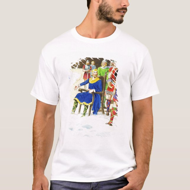 King Canute (c.995-1035) from 'Peeps into the Past T-Shirt (Front)