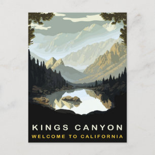 King Canyon, California, Vintage Travel Postcard