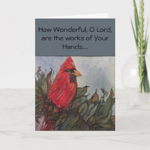King Cardinal greeting card