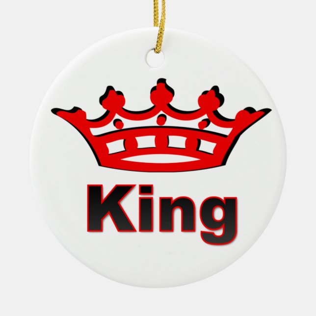 king ceramic ornament (Front)