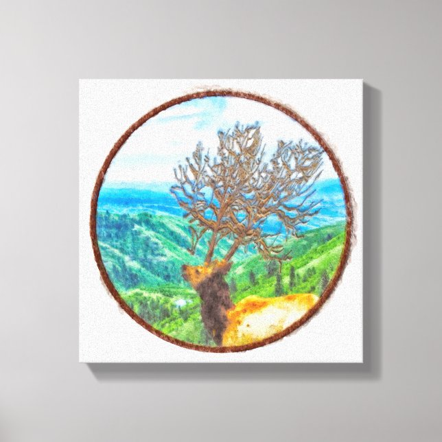 King Cervus Canvas Print (Front)