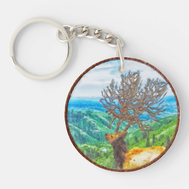 King Cervus Keychain (Front)