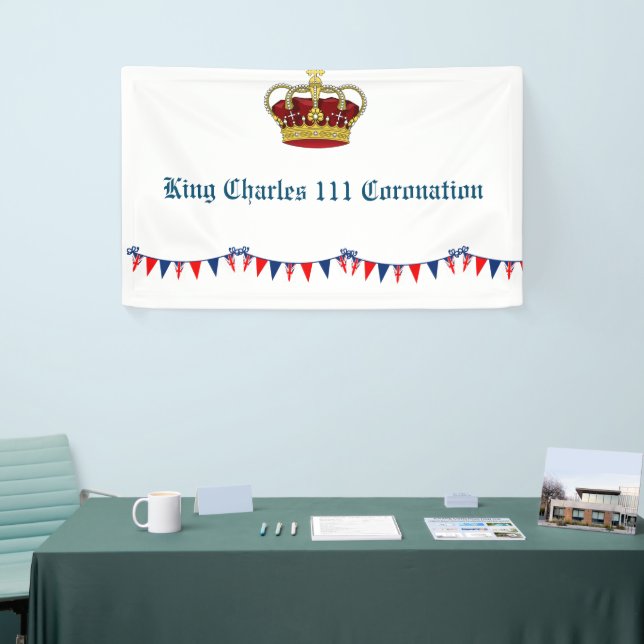 King Charles 111 Coronation Banner (Tradeshow)