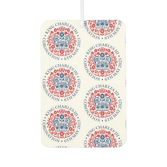 king charles 3rd emblem souvenir  air freshener (Front)