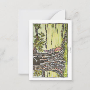 King Charles And An Ancient Oak Tree Card
