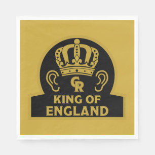 King Charles British Royal Coronation Napkin
