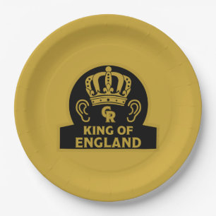 King Charles British Royal Coronation  Paper Plate