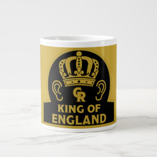 King Charles British Royal Crown  Large Coffee Mug