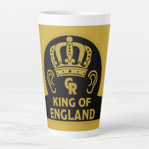 King Charles British Royal Crown  Large Coffee Mug