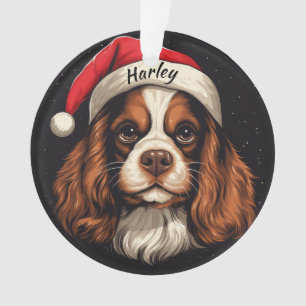 King Charles Cavalier Custom Christmas Ornament