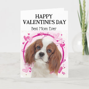 King Charles Cavalier Custom Valentine's Day Card