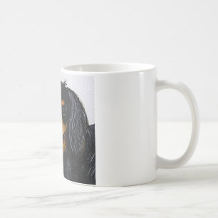 King Charles Cavalier Spaniel black and tan Coffee Mug
