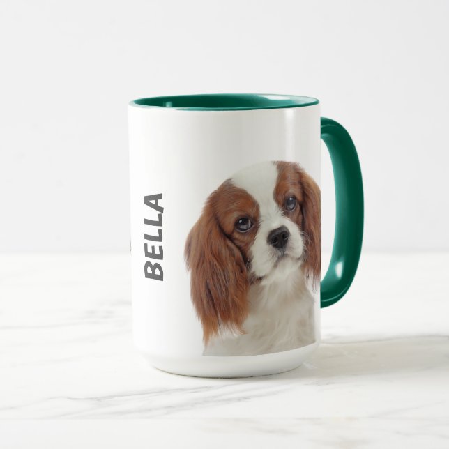 King Charles Cavalier Spaniel Personalized  Mug (Front Right)