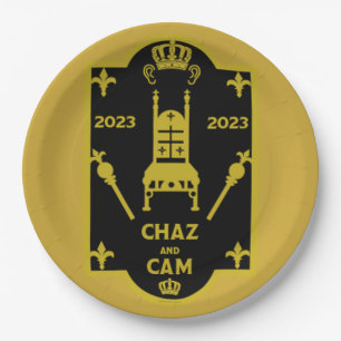 King Charles English Royal Coronation 2023 Paper Plate