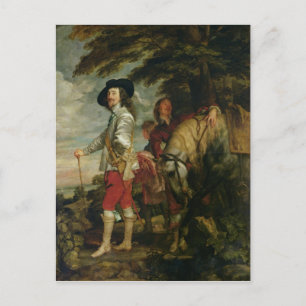 King Charles I  of England out Hunting, c.1635 Postcard