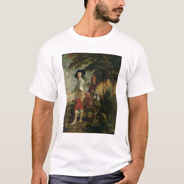 King Charles I  of England out Hunting, c.1635 T-Shirt (Front)