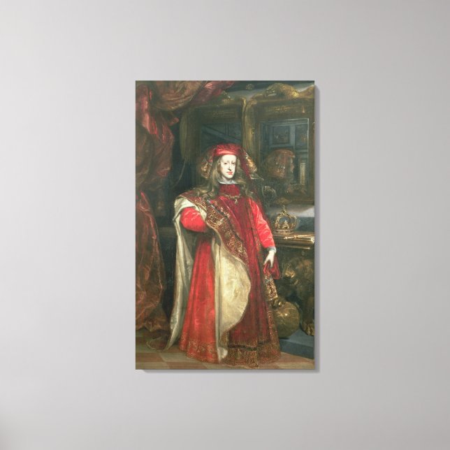 King Charles II of Spain Canvas Print (Front)