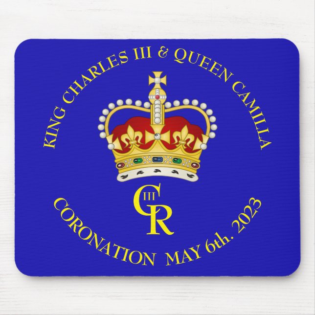  King Charles III and Queen Camilla   Mouse Pad (Front)