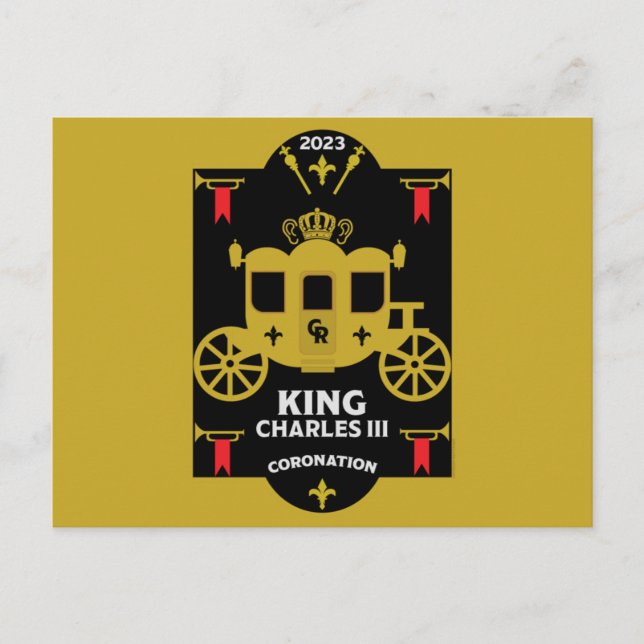 King Charles III British Coronation 2023   Postcard (Front)