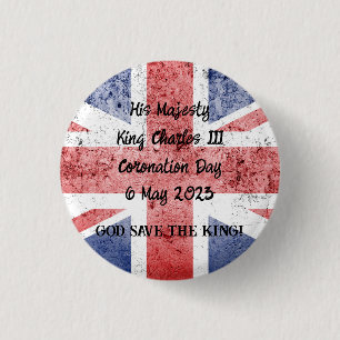 King Charles III Coronation  1 Inch Round Button