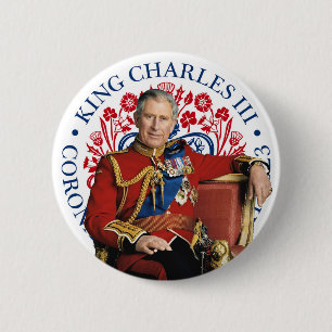 King Charles III Coronation 2 Inch Round Button