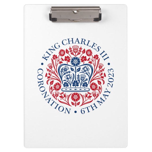 King Charles III Coronation Clipboard (Front)