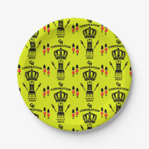 King Charles III Coronation Commemorative Souvenir Paper Plate