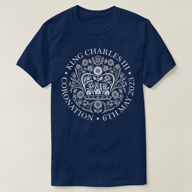 KING CHARLES III CORONATION COMMEMORATIVE T-Shirt (Design Front)