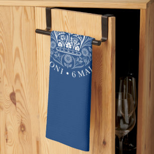 King Charles III Coronation Emblem, Royal Souvenir Kitchen Towel
