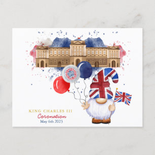 King Charles III Coronation Fun Patriotic Custom Postcard