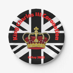 King Charles III Coronation Paper Plate