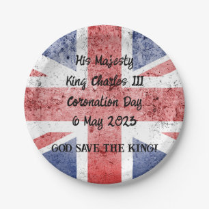 King Charles III Coronation Paper Plate
