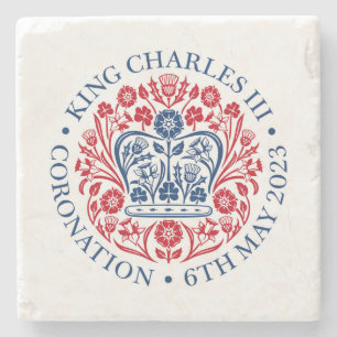 King Charles III Coronation Stone Coaster
