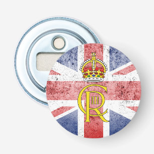 King Charles III cypher/Union Flag bottle opener